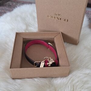 Adorable NWT IOB Coach Small Signature Pet Collar ❤️🐕🐾🤎